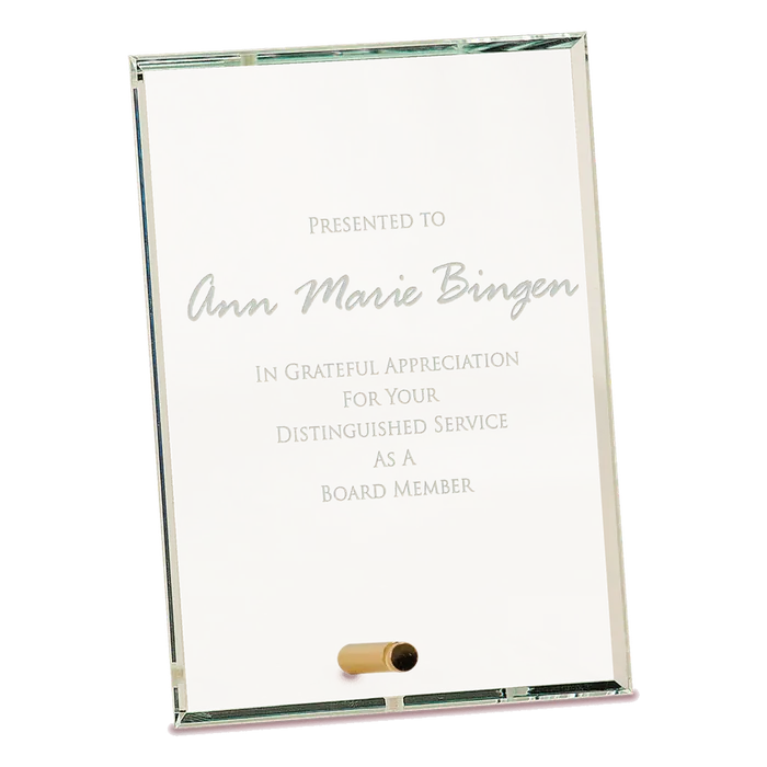 Medium Clear Rectangle CrystalEdge Glass