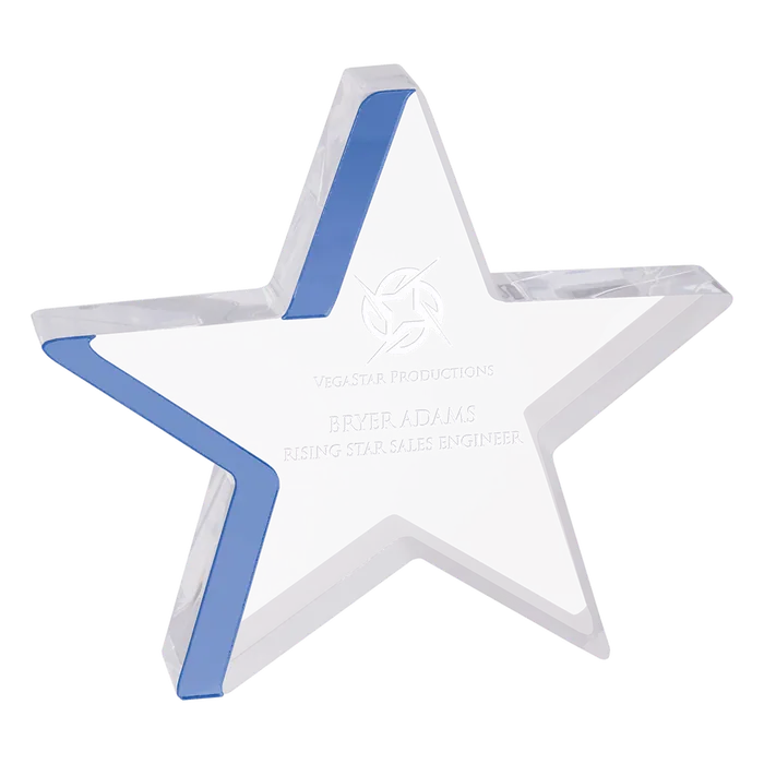 Small Blue Star Acrylic