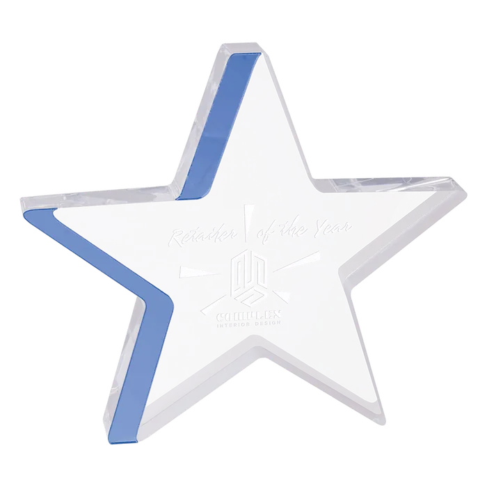 Large Blue Star Acrylic