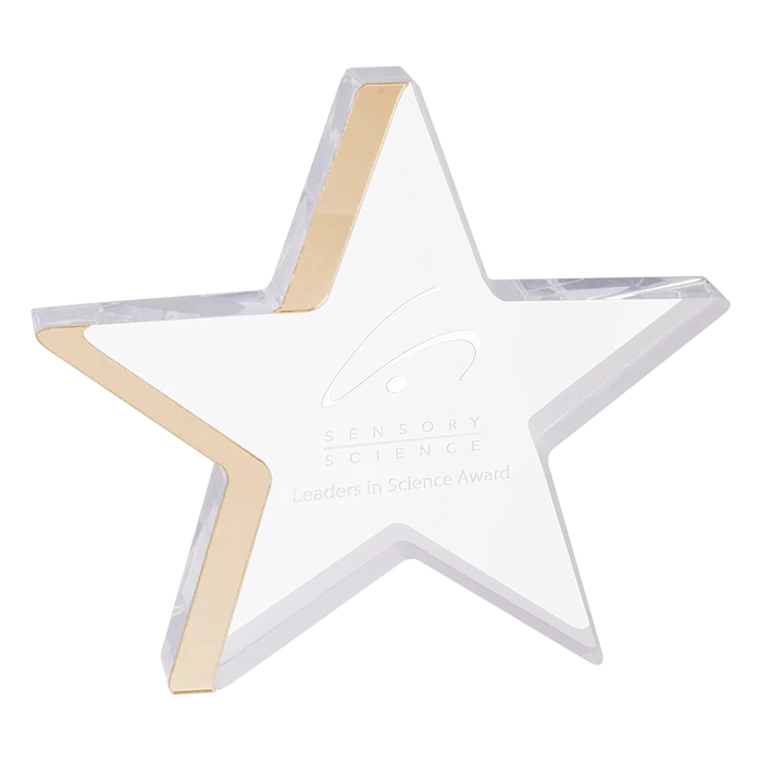 Large Gold Star Acrylic