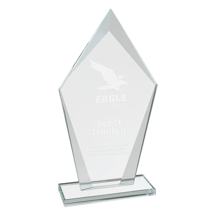 Premier Clear Diamond Glass Award, 8 1/2"