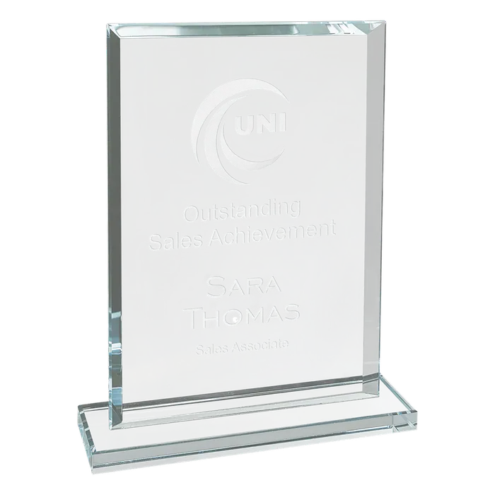 Premier Rectangle Glass Award, 7"