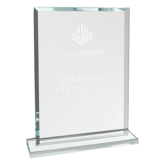 Premier Rectangle Glass Award, 8 1/2"