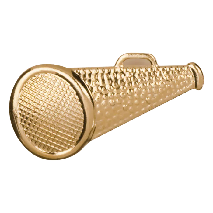 Megaphone Metal Chenille Pin