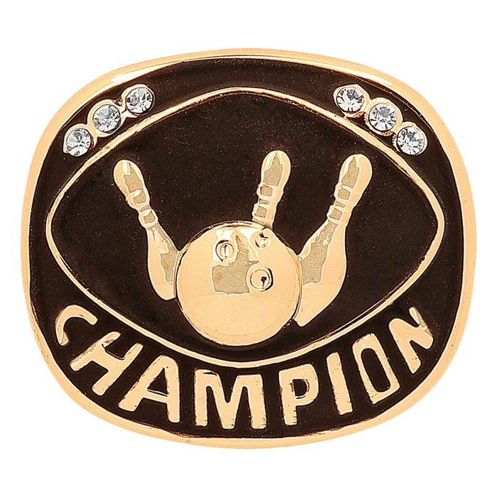 Bowling Champion Ring Insert (Price includes ring ordered by size)