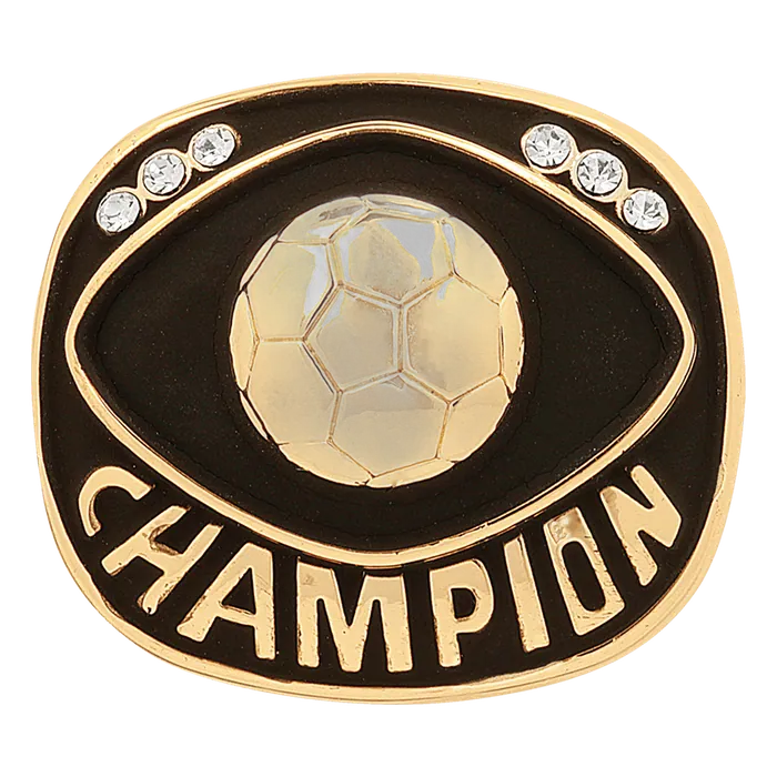 Soccer Champion Ring Insert (Price includes ring ordered by size)