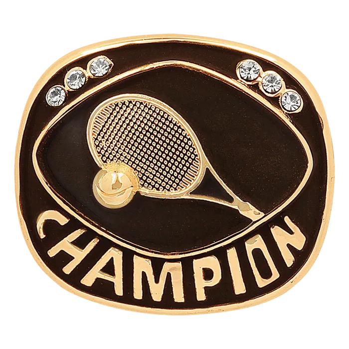 Tennis Champion Ring Insert (Price includes ring ordered by size)