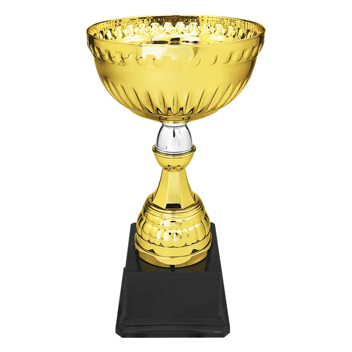 Gold/Silver Metal Cup-10 1/4"