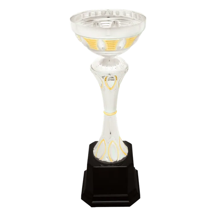 Silver/Gold Metal Cup-10 3/4"