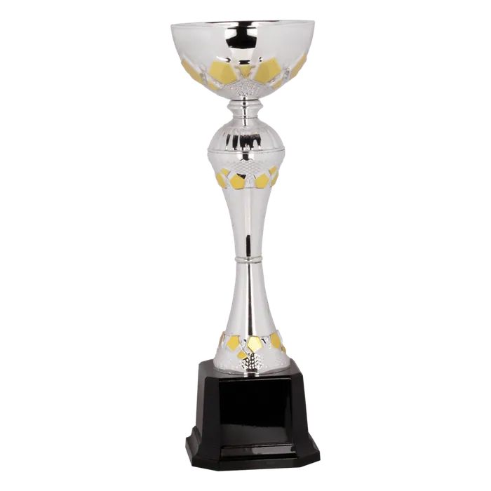 Silver/Gold Metal Cup, 12"