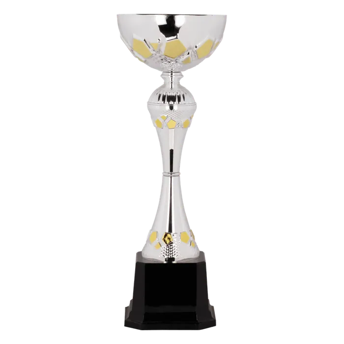 Silver/Gold Metal Cup, 13 1/4"