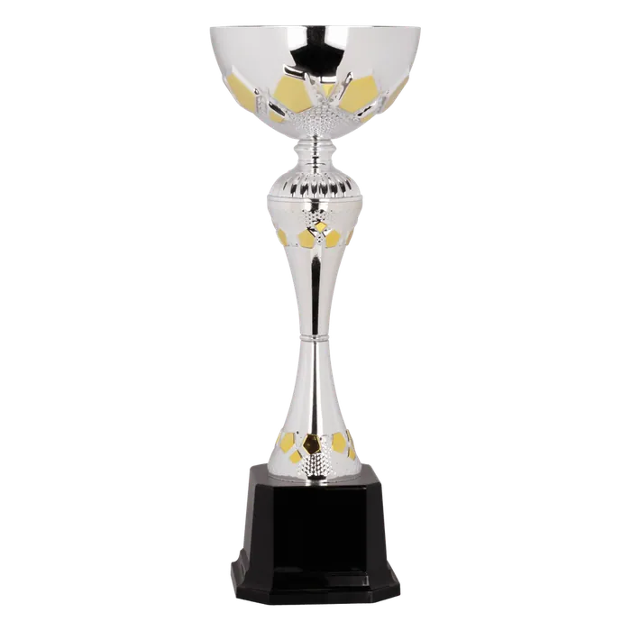 Silver/Gold Metal Cup, 14 1/2"