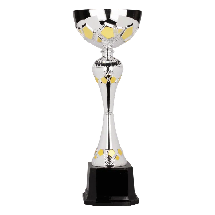 Silver/Gold Metal Cup, 17 1/2"
