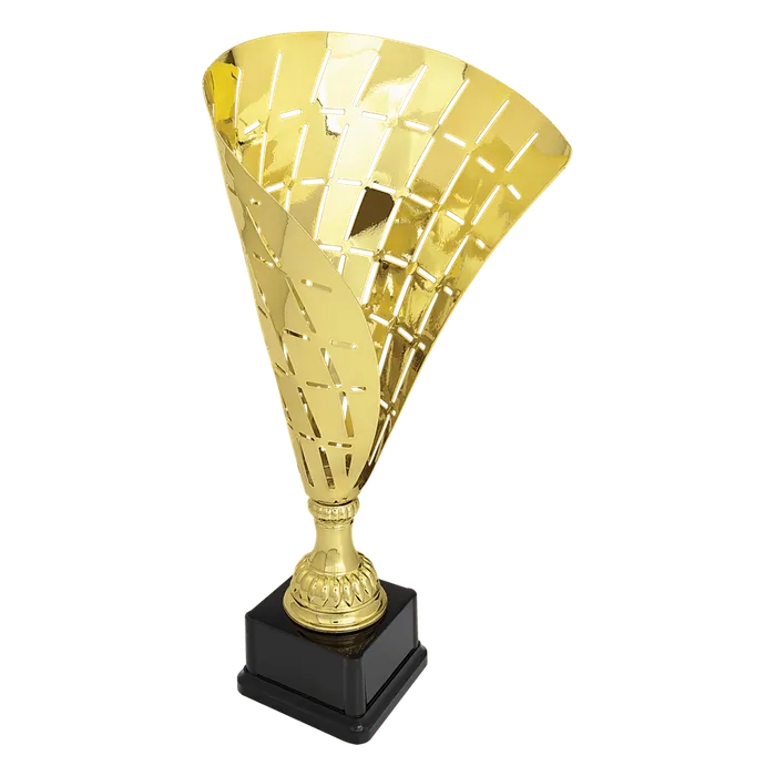 Gold Metal Flag Cup-15 1/2"