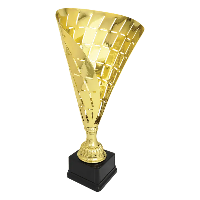 Gold Metal Flag Cup-19 1/2"