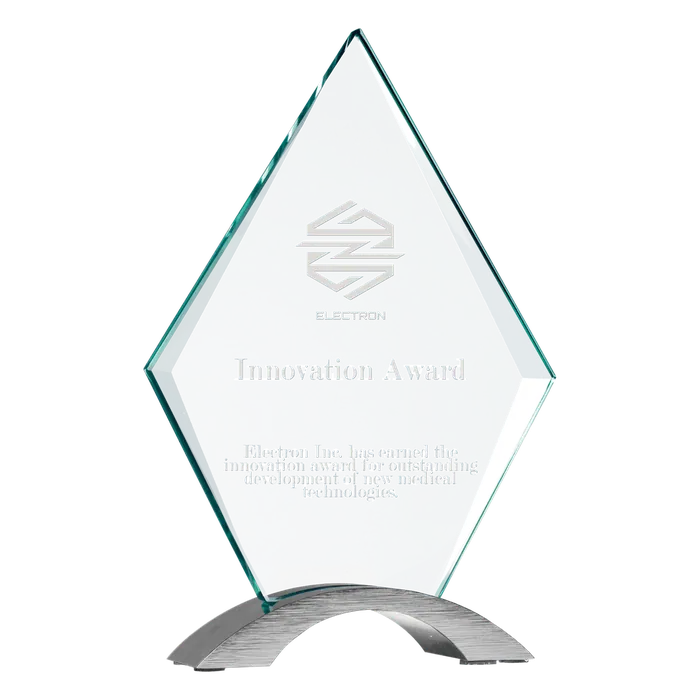 Large Diamond Cosmic Glass with Silver Base