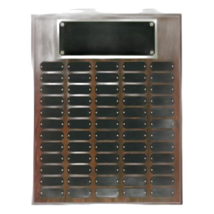 Cherry Finish Perpetual Plaque with 60 Plates