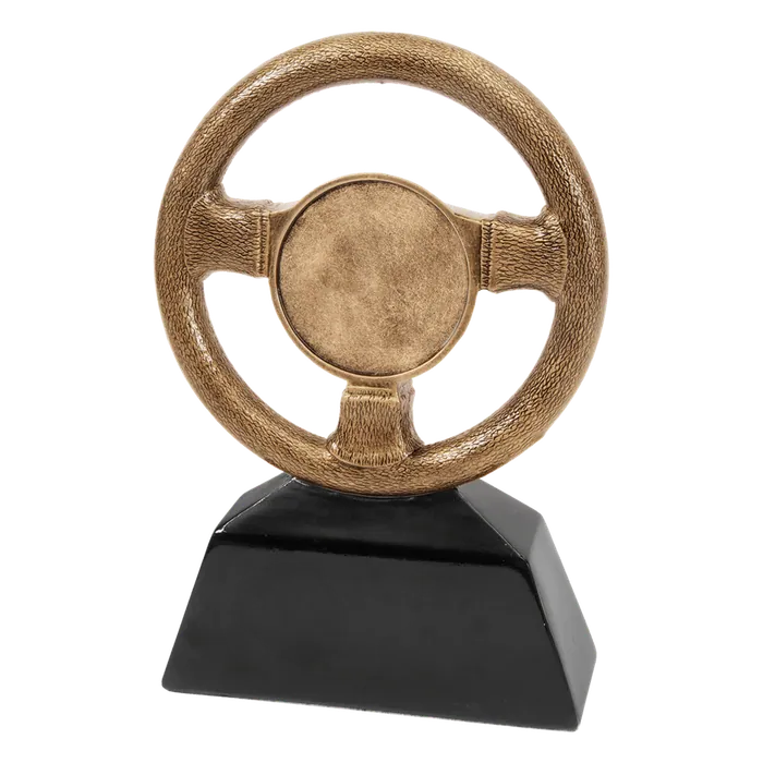 Antique Gold Steering Wheel Resin-7"