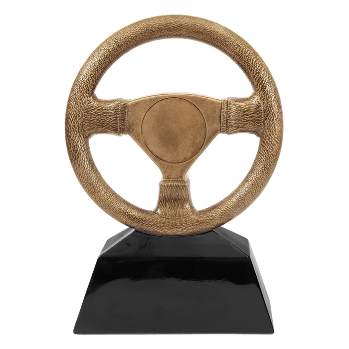 Antique Gold Steering Wheel Resin-10"