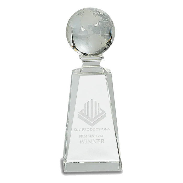 Crystal Globe on Clear Tower