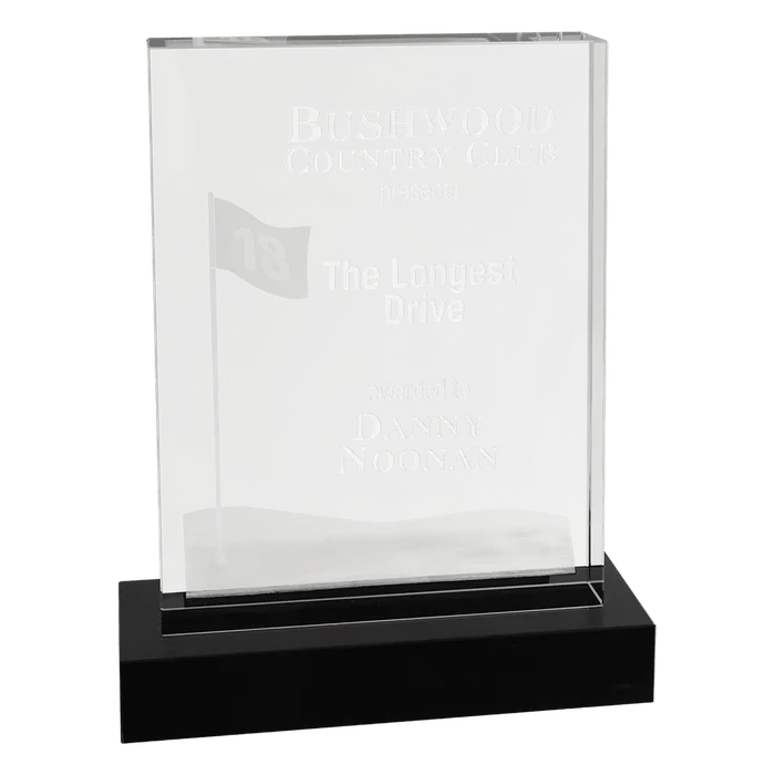 3D Flag Golf Crystal Award