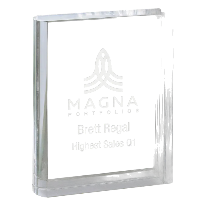 Medium Clear Crystal Book