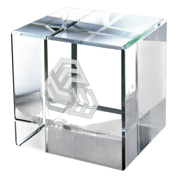 2 1/2" x 2 1/2" Crystal Cube