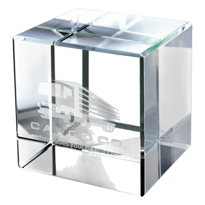 3" x 3" Crystal Cube