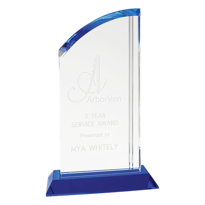Large Crystal Arch with Blue Base