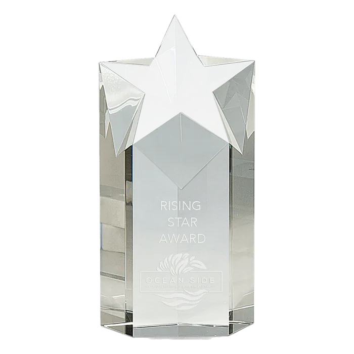 8" Crystal Star Column