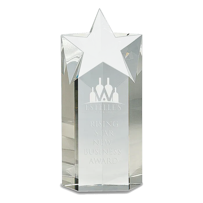 9" Crystal Star Column
