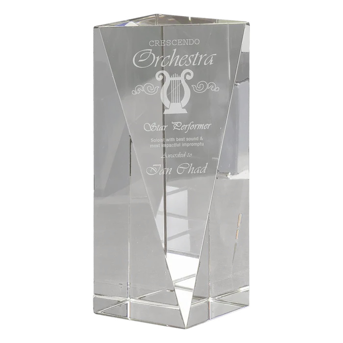 Large Crystal Triangle Front Pillar