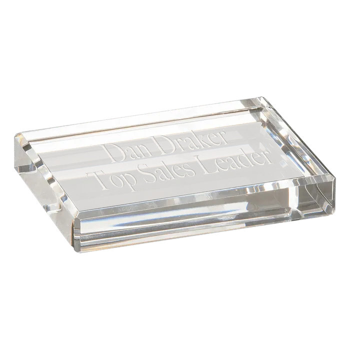 Crystal Rectangle Paperweight