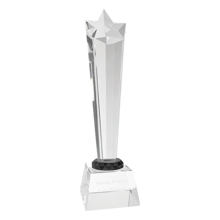 Large Crystal Rising Star with Clear Base