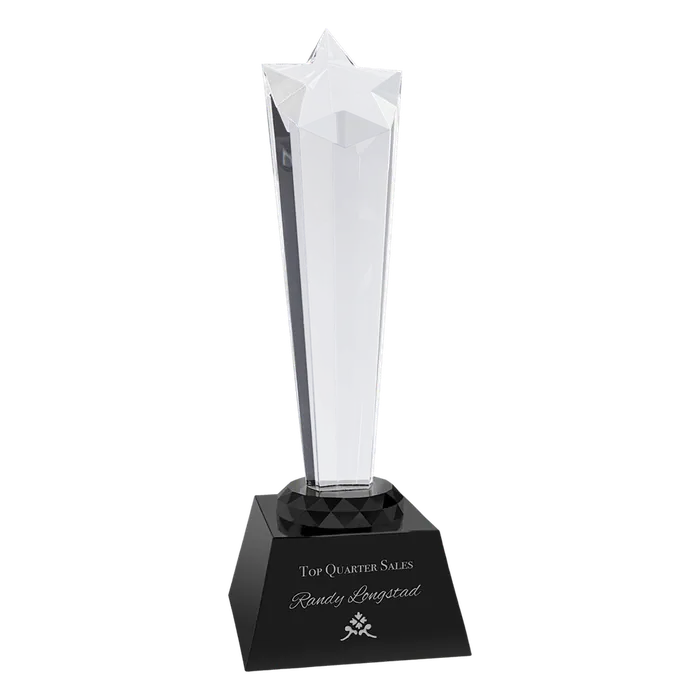 Small Crystal Rising Star with Black Base