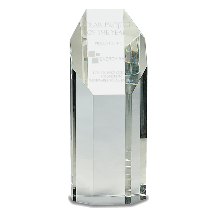 Large Crystal Octagon Tower