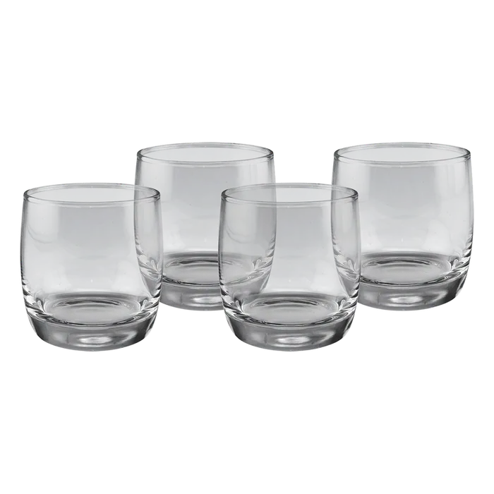 10 oz. Polar Camel Round Rocks Glasses-Set of 4