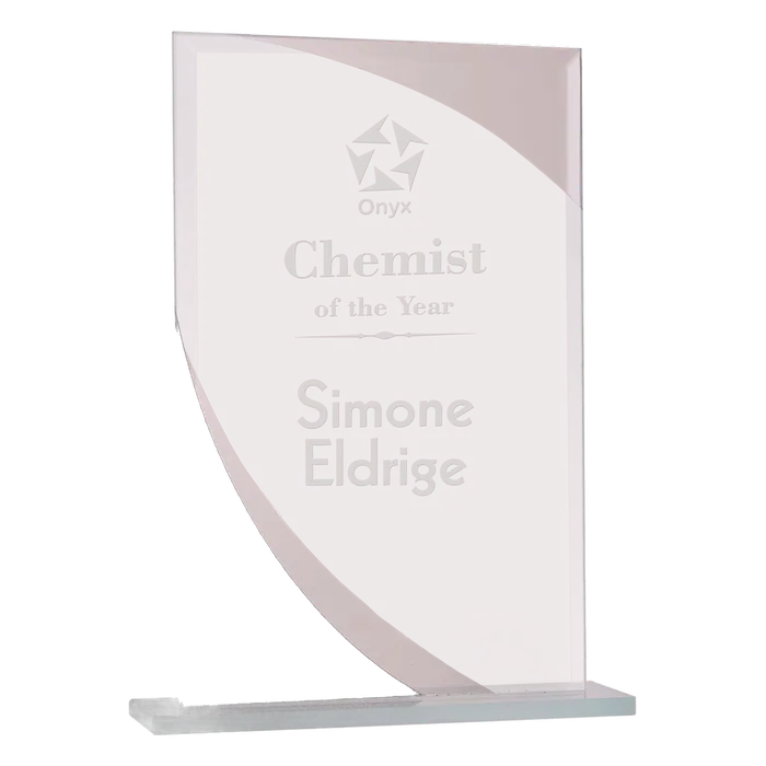 Small Rectangle Designer Glass Award
