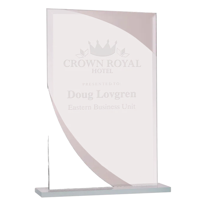 Large Rectangle Designer Glass Award