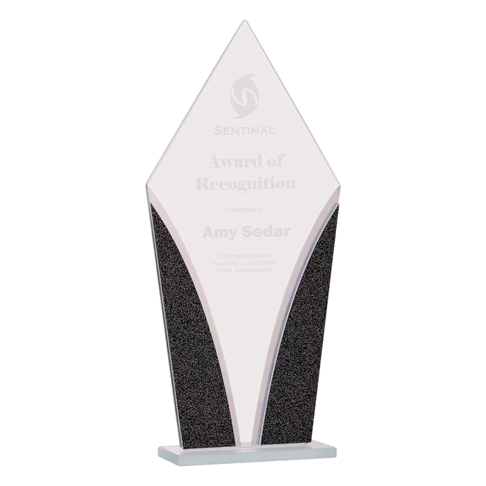 Large Diamond Designer Glass Award
