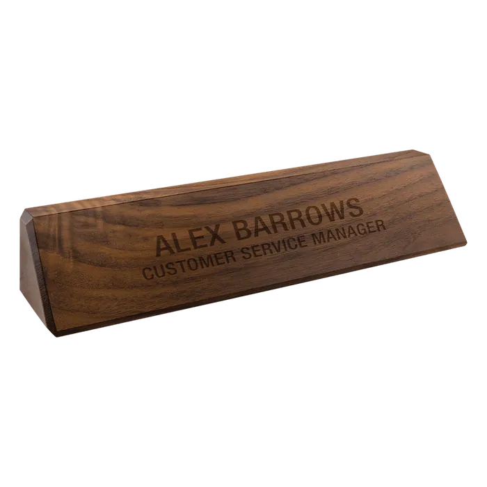 Genuine Walnut Desk Wedge, 10 1/2"