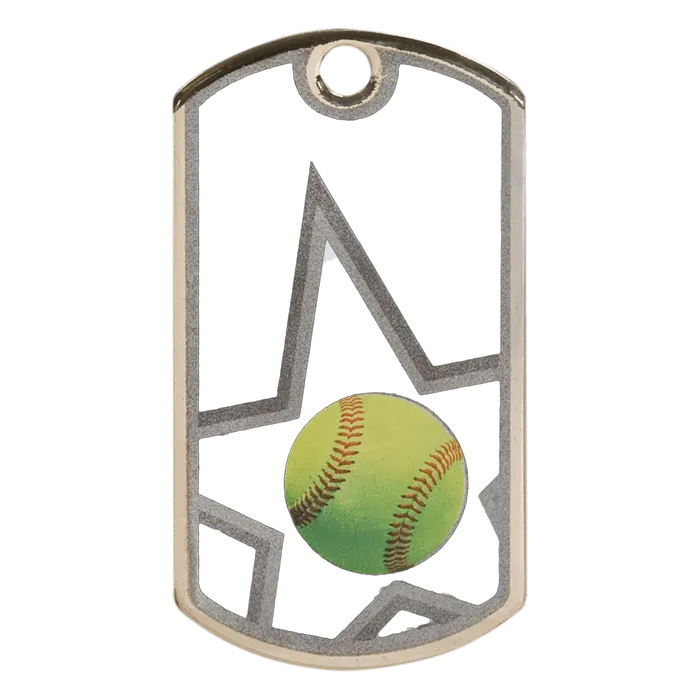 Softball Dog Tag