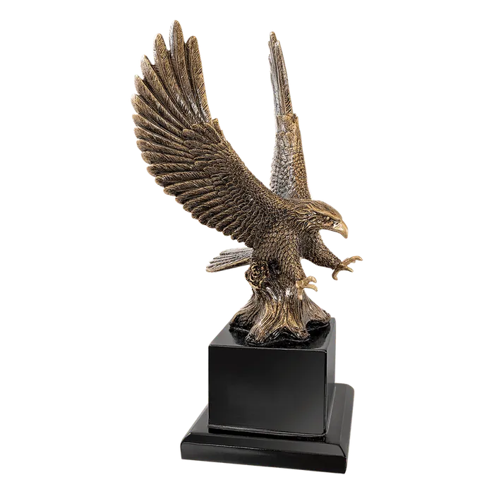 Antique Gold Eagle with Base