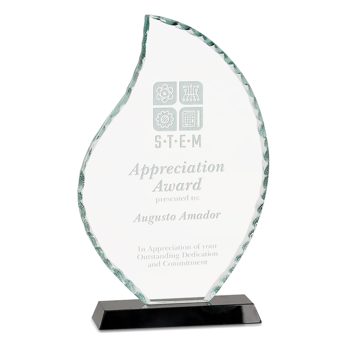 Premier Flame Facet Glass Award, 8 1/2"