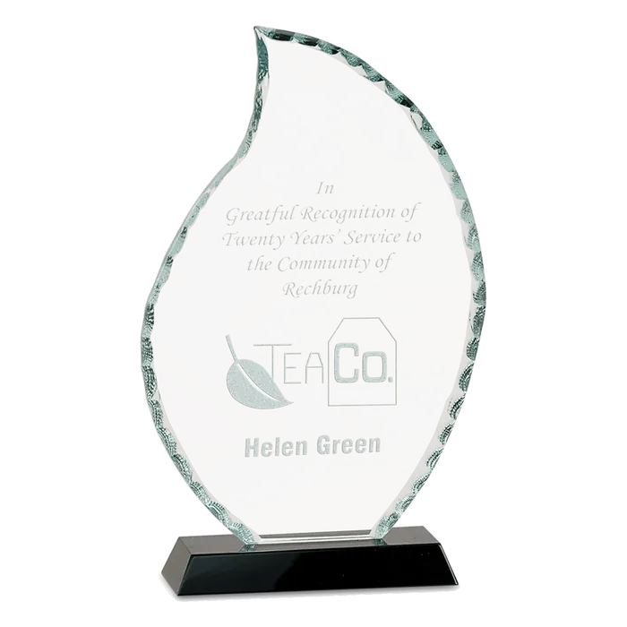 Premier Flame Facet Glass Award, 9 1/2"