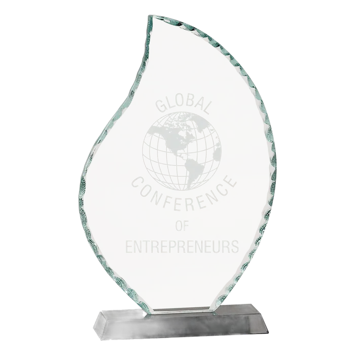 Premier Flame Facet Glass Award, 10 1/2"