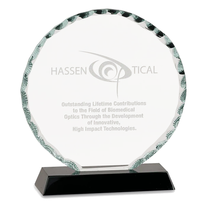 Premier Round Facet Glass Award, 5"