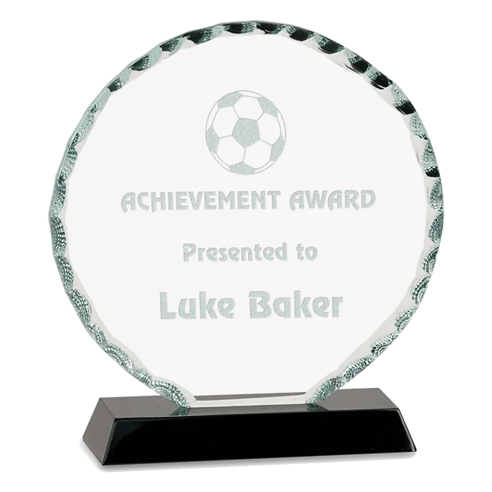Premier Round Facet Glass Award, 6 1/2"