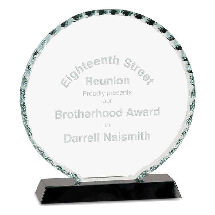Premier Round Facet Glass Award, 7 1/2"