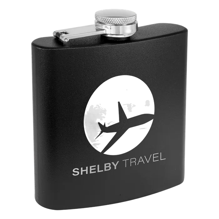 Black Powder Coated Flask